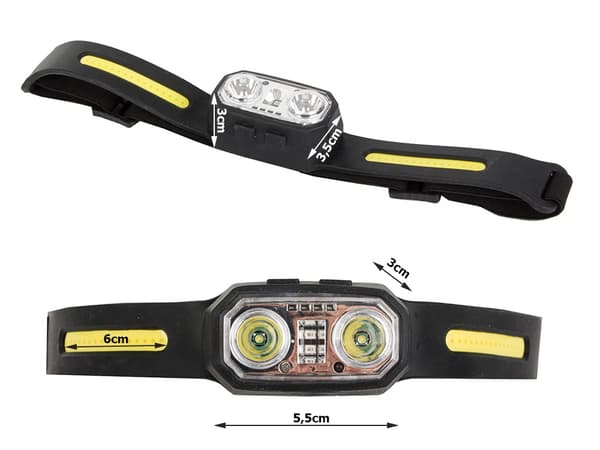 Hodelykt pannebånd hodelykt sterk hodelykt led hodelykt sensor