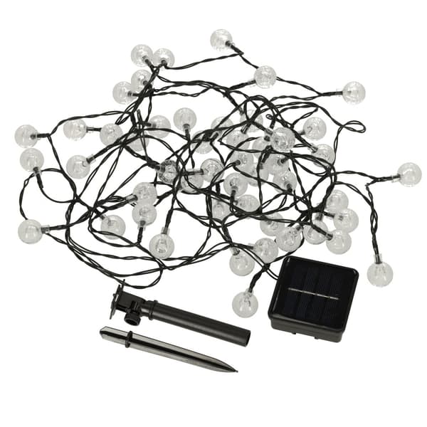 LED-girlander Kuler - Solcelle - 7m - Varmhvit