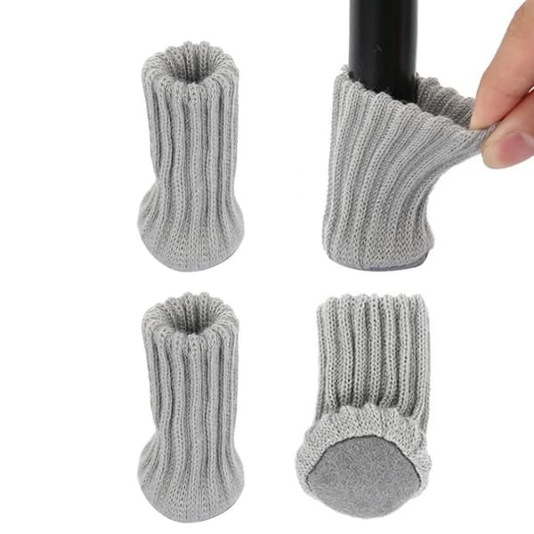 Stolstrømper i Stretch - Stolbensbeskyttere - 4-Pack