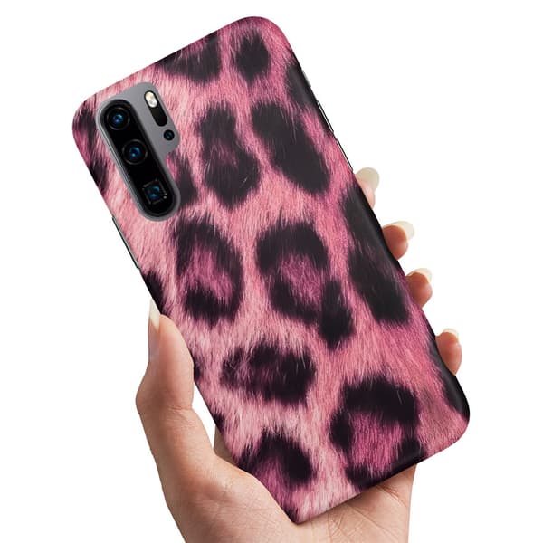 Deksel / Mobildeksel til Huawei P30 Pro - Pink Leopard