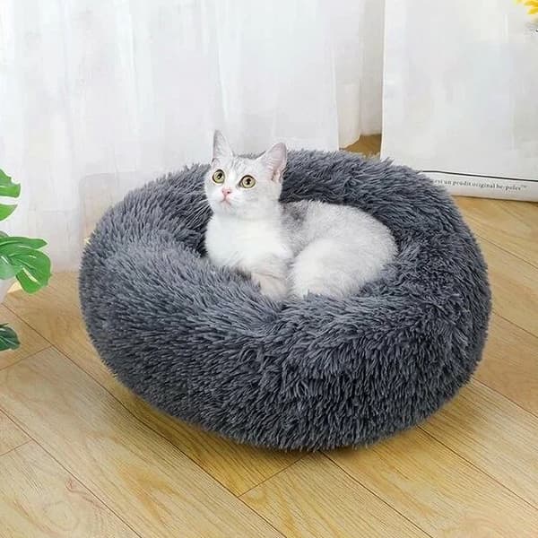 Kattbädd / Hundbädd - Sovplats för katter & hundar - Black