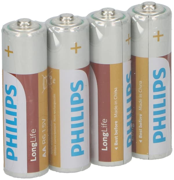 Batteri Philips AA 4 stk
