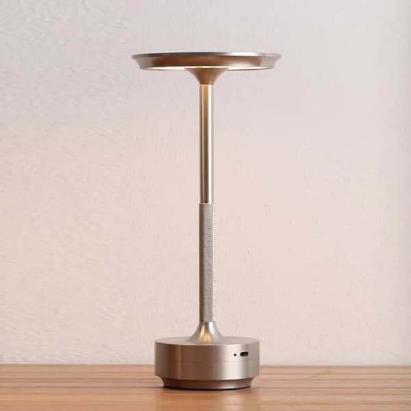 Bordlampe Trådløs - LED-lys - 1-Pack Silver
