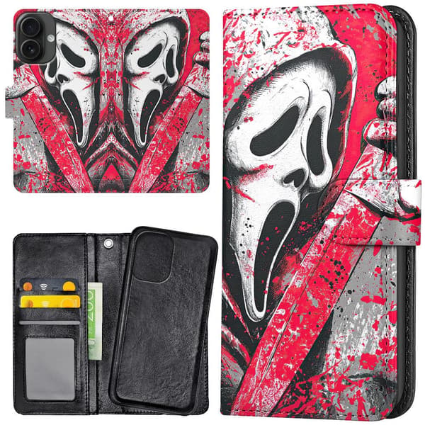 iPhone 16 - Lompakkokotelo/Kuoret Scream Ghostface