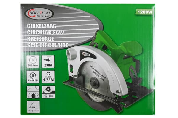 Sirkelsag 1200W Ø185 mm
