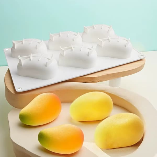 Silikonform for desserter og sjokolade - Mango (Thick)