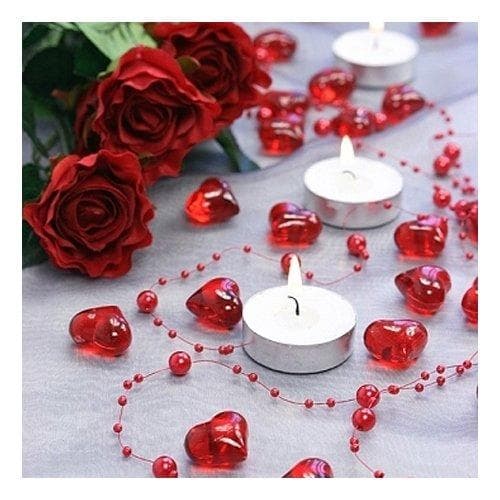 30-Pak - Krystallhjerter - Valentinsdag