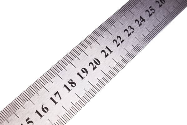Linjal 30 cm rostfri