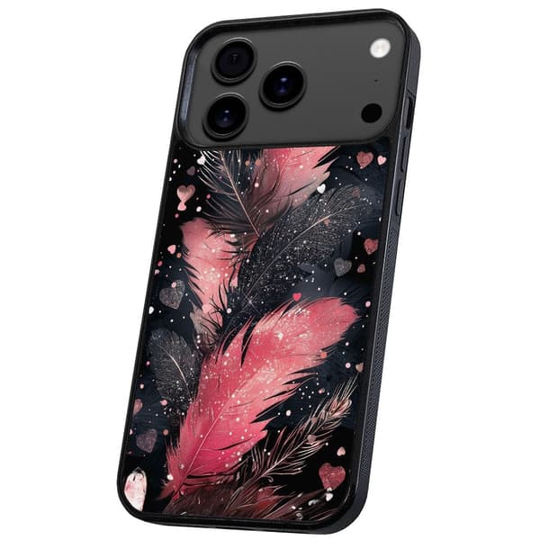 iPhone 17 / 18 Pro Max - Deksel/Mobildeksel Feathers