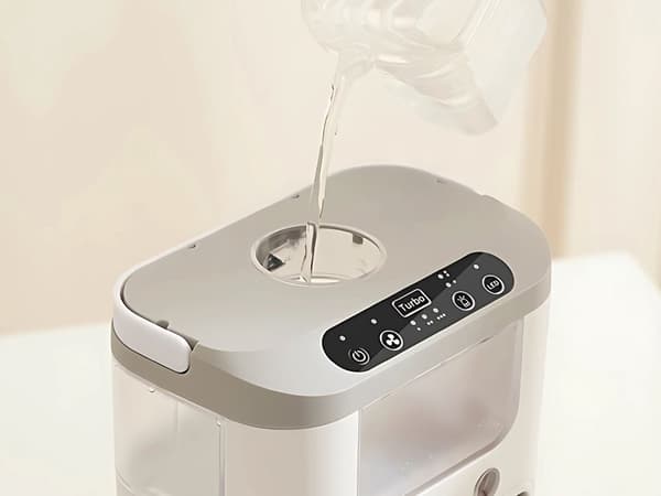 Vifte med luftfukter - LED-belysning, 3 hastigheter