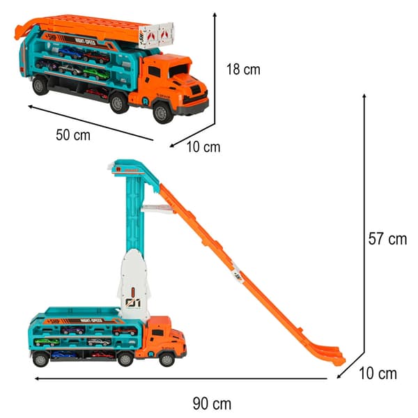 Leksaksbil Biltransport - Orange