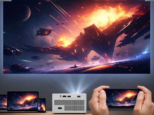 Projektor Android 4K Wi-Fi bluetooth LCD 100 tommer