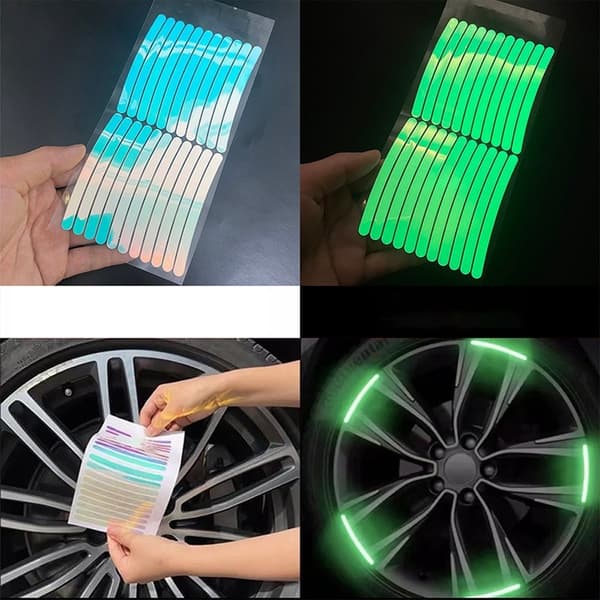 20-Pak - Selvlysende Dekaler til Bil - Glow in the Dark