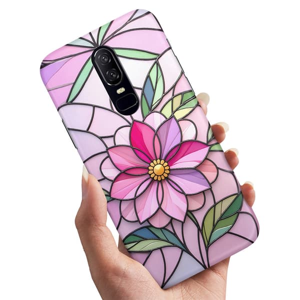 Deksel / Mobildeksel til OnePlus 7 Pro - Glass Flower