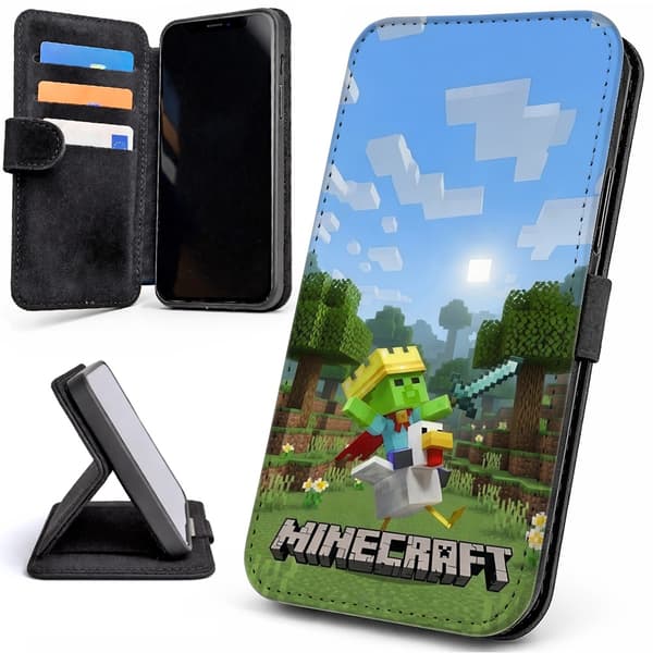 Lommebok Deksel / Mobildeksel til iPhone 17 - Minecraft