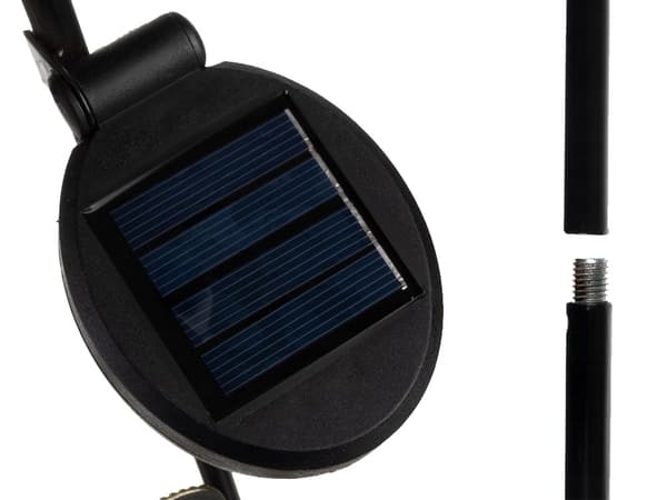 Solcellelampe hage LED pote på spyd varmhvit