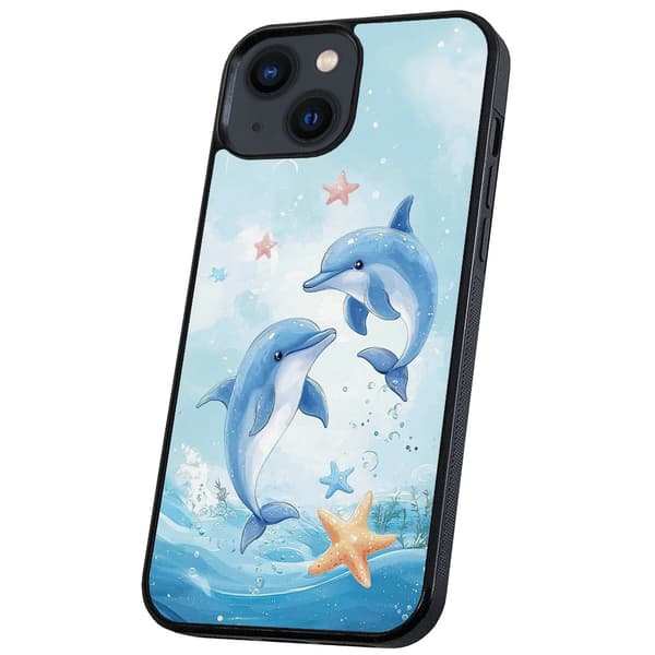 iPhone 13 Mini - Deksel/Mobildeksel Dolphins