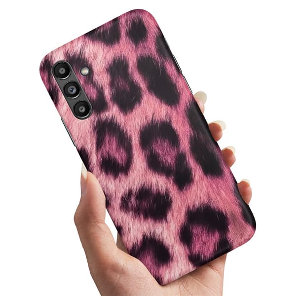 Deksel / Mobildeksel til Samsung Galaxy A14 - Pink Leopard