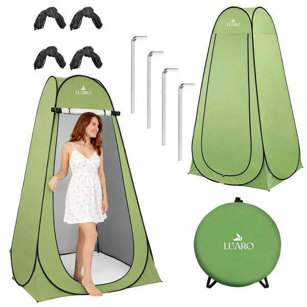 Popup-telt Garderobe - Stående - Camping
