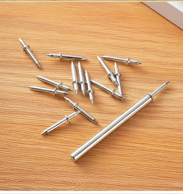 Dobbelt-hoved søm med Adapter - 200-pack