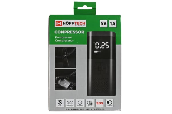 Batterikompressor, bærbar mini