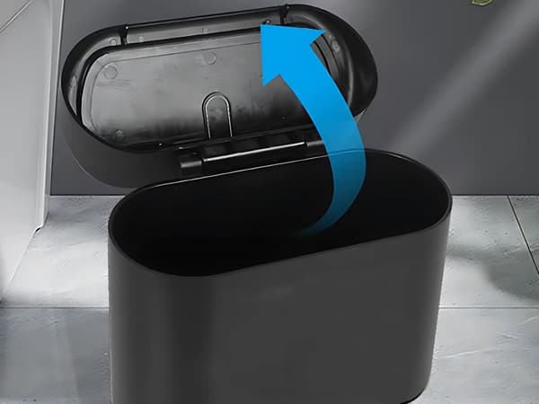 Bilpapperskorg mini - Dörrhängd med fällbart lock