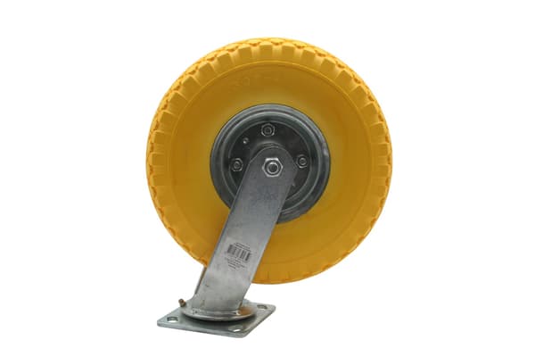 Drejehjul + PU dæk 10\" 3.00–4\"