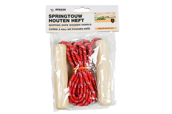 Hoppetau med trehåndtak