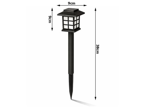 Solcellslampor 6 st LED med skymningssensor