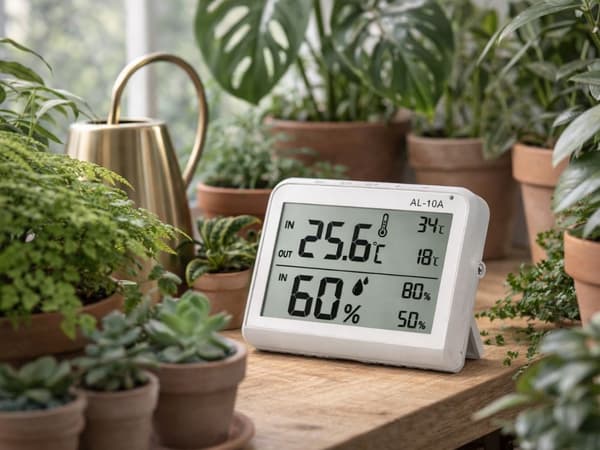 Väderstation LCD termometer hygrometer inomhus