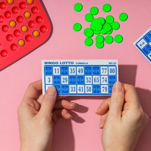 Bingo Sæt med Bingohjul til Selskabsspil