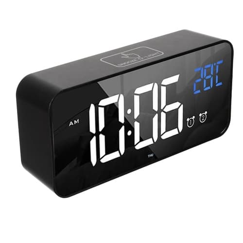 Digital Väckarklocka Bluetooth - Termometer & musik