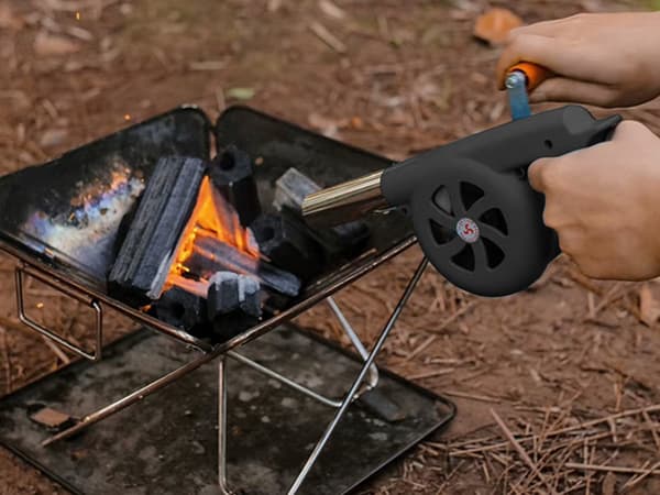 Håndblæser til grill - Kraftig manuel blæser til grill og bål