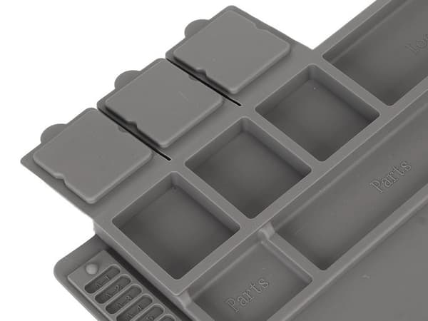 Silikone måtte til lodning - Magnetisk organiseringsmåtte 30×45 cm