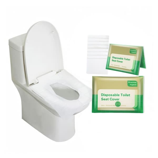 Spylbart Toalettseteovertrekk / Engangsbeskyttelse - 50-Pack