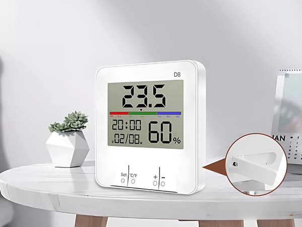 Vejrstation digital - Termometer, hygrometer og ur