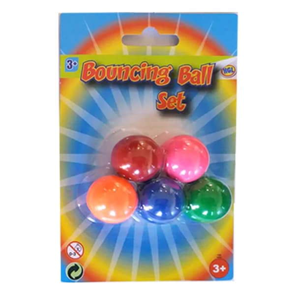 5-Pak - Sprettballer / Gummiballer - 2 cm