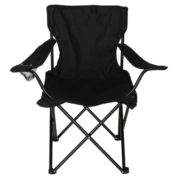 Campingstol / Fiskestol - Sammenklappelig - Sort