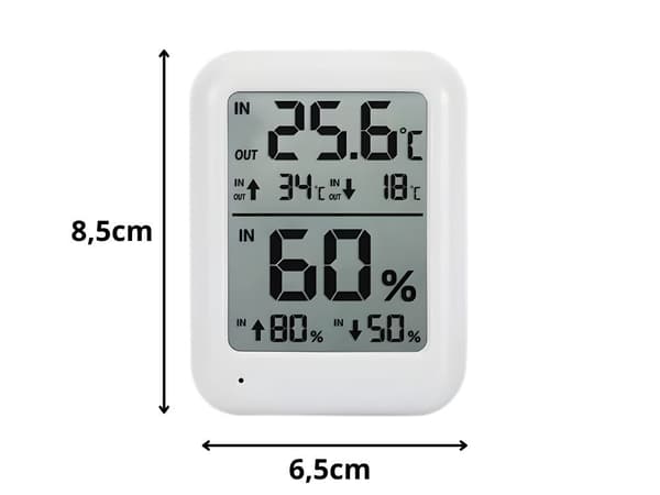 Väderstation LCD termometer hygrometer inomhus