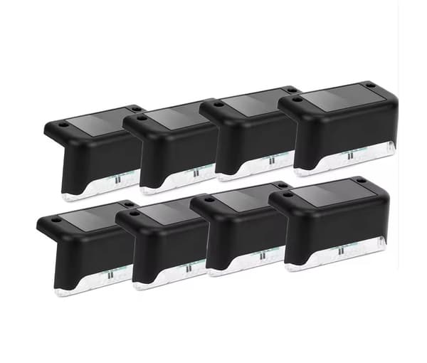 Solcellsbelysning för trappor och staket – 8-pack