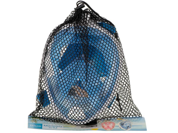 Snorkelmask Heltäckande - Snorkling - S/M Blå