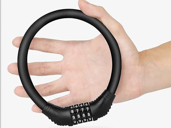 Cykelås med kode - Firecifret kombinationswire