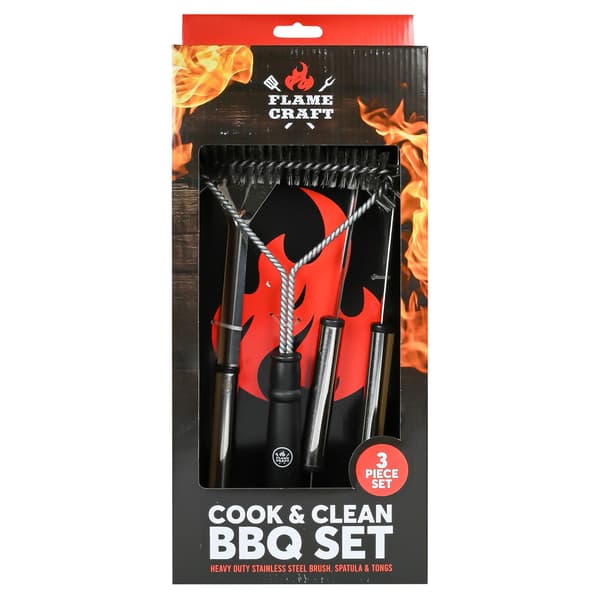 BBQ-tilbehør Flamecraft 3 deler