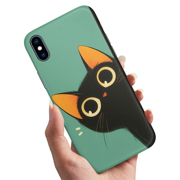 Cover / Mobilcover til iPhone X / XS - Cat