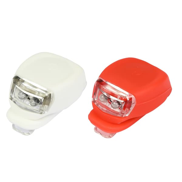 Sykkellykt LED 2-pakning silikon
