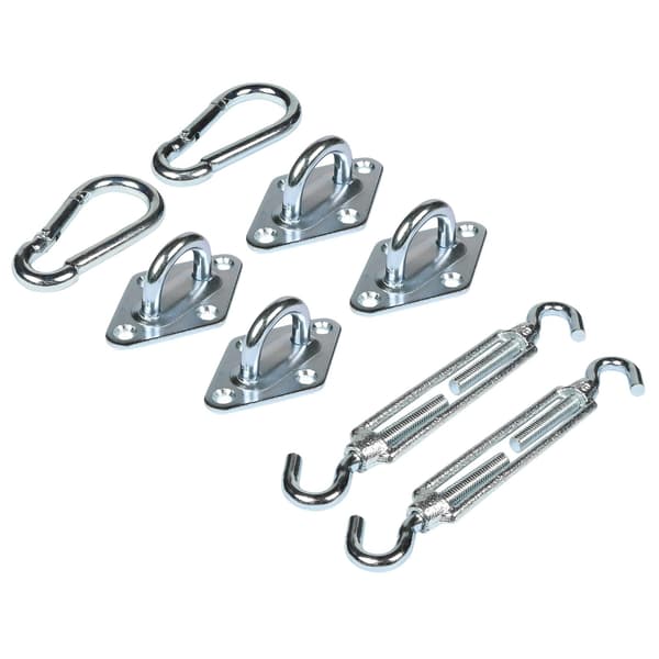 Monteringsset skuggsegel 8-pack