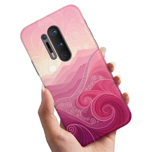 Deksel / Mobildeksel til OnePlus 8 Pro - Pink Hills