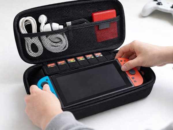 Suojakotelo Nintendo Switch 2 kahvalla, musta