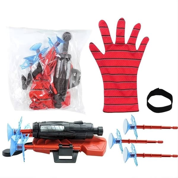 Spiderman Web Shooter Lapsille - Lrrottaa Imukupit - 2-Pack