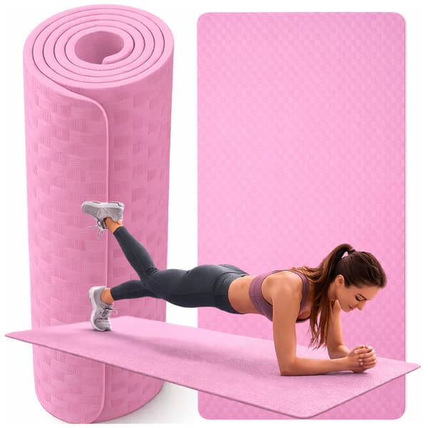 Yogamåtte 190 cm tyk
